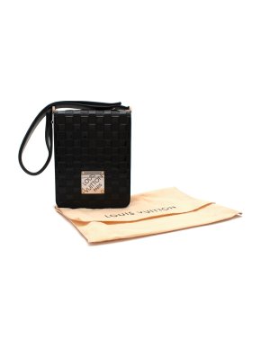 Louis Vuitton Black Damier Vernis Cabaret Club Messenger Bag