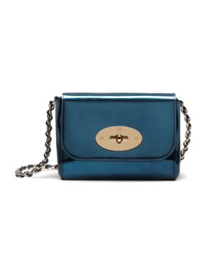 Mulberry Blue Lily Mini Leather Cross-body Bag