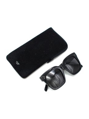 Celine Black Acetate Square Frame Sunglasses