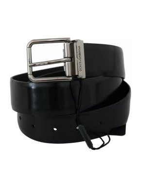 Dolce & Gabbana Black Leather Belt