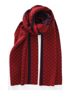 Gucci Reversible Monogram Wool Scarf