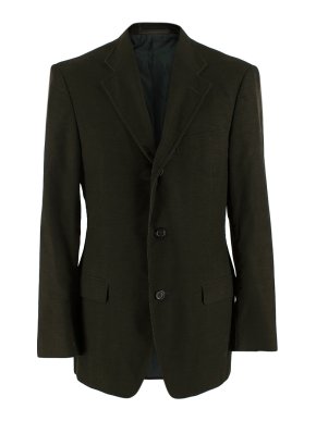 Yves Saint Laurent Green Cordurouy Blazer