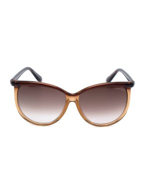 Tom Ford Brown Acetate Josephine Oversized Sunglasses