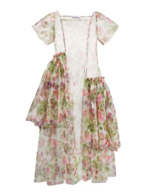 Molly Goddard White Johanna Sheer Dress