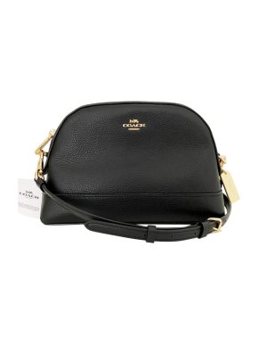 Coach Black Leather Shoulder Bag