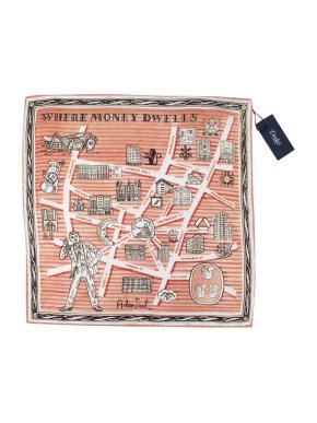 Adam Dant For Drakes London Handkerchief