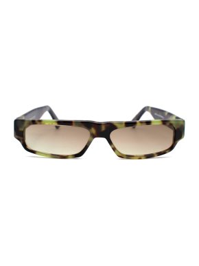 Cutler & Gross Green Tortoiseshell Square Frame Sunglasses
