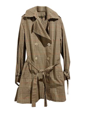 Mackintosh Plaid Waterproof Trench