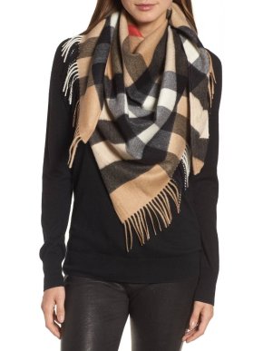 Burberry Cashmere Limited Edition Triangle Scarf