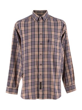 Barbour Beige & Grey Checkered Long Sleeve Shirt