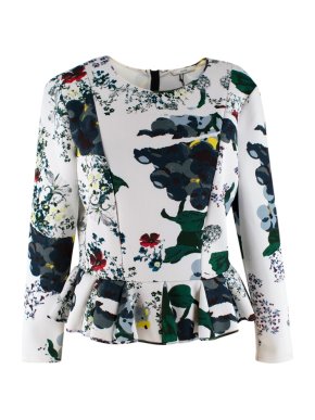 Erdem Forget me not Sahar Long-sleeve Top