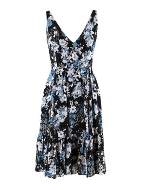 Erdem Silk Floral Gaby Mini Dress