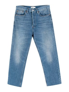 Goop X Re/Done High-Rise Stove Pipe Jeans - Bright