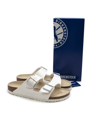 Goop X Birkenstock Arizon White Sandals