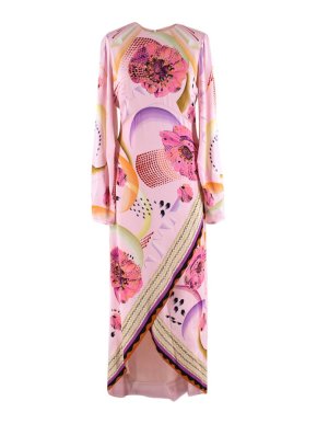 Temperley Light Pink Astaire Print Dress