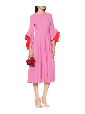 Roksanda Pink Silk Crepe Ayres Dress
