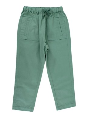 Caramel Straight-Leg Cornel Trousers in Jade
