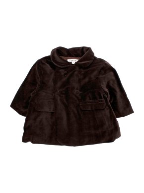 Caramel Brown Velvet Coat