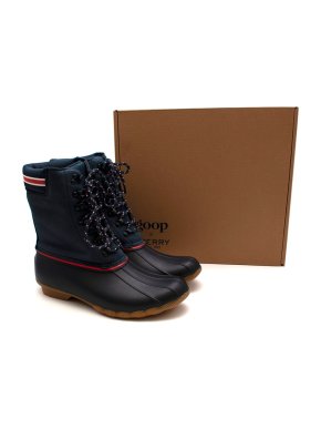 Goop x Sperry Navy Saltwater Lace-up Boots