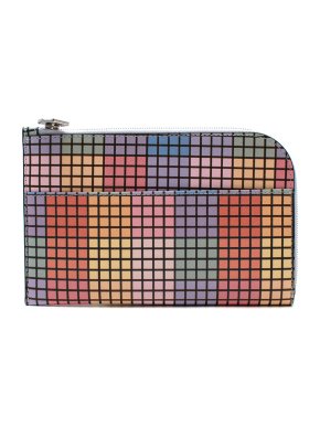 Ganni Leather Wallet in Multicolour