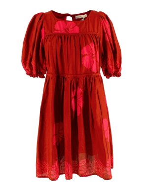 Goop x Natalie Martin Haley Dress in Hibiscus Dragonfruit