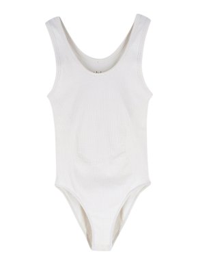 Les Girls Les Boys Rib Seam free Bodysuit in Ivory