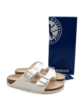 Goop X Birkenstock Arizon White Sandals
