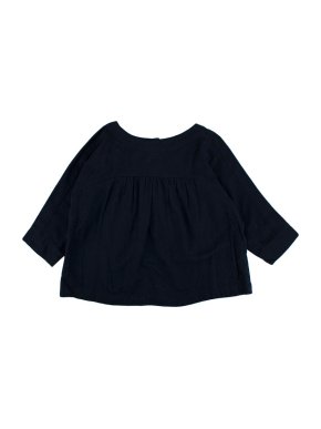 Caramel Cotton Kendal Blouse in Navy