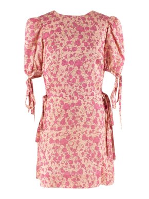The Vampire's Wife Splendour Dress in Liberty Printed Silk Dusty Pink