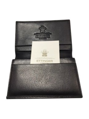Ettinger Black Leather Card Case
