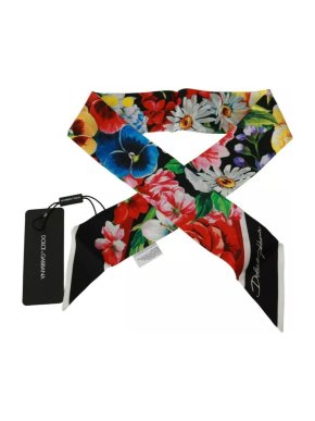 Dolce & Gabbana Floral Print Silk Twilly