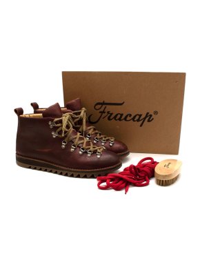 Fracap Burgundy Leather Magnifico Ankle Boots