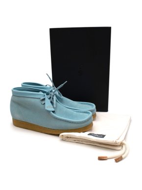 Clarks Originals Limited Edition Light Blue Wallabee Ankle Boots
