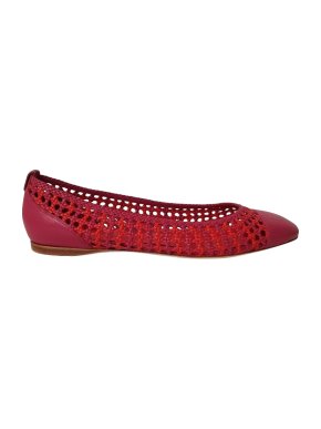 Loro Piana Woven Leather Ballerina Flats