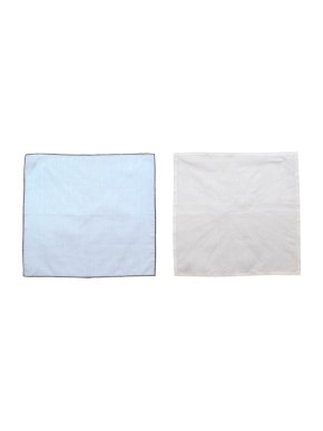 Anderson & Sheppard Set of 2 Cotton & Linen Handkerchiefs