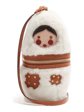 See By Chloe Russian Doll shearling clutch