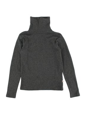 Bonpoint Grey Cotton Turtleneck Sweater
