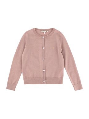 Bonpoint Pink Button-Down Cardigan