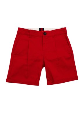 Gucci Red Cotton Kids Tailored Shorts