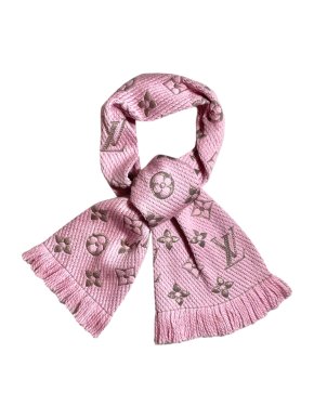 Louis Vuitton Pink Logomania Shine Scarf