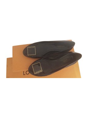 Louis Vuitton black ballet flat pumps