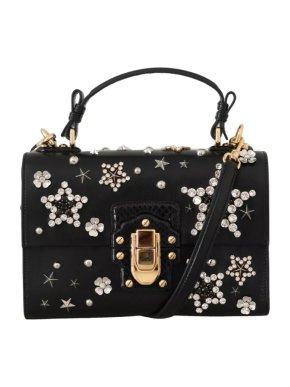 Dolce & Gabbana Crystal Star Lucia Top Handle Bag
