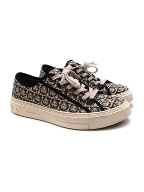Salvatore Ferragamo Gancini Jacquard Sneakers