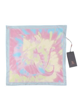 Ralph & Russo Pink Tie-Dye Silk Pochette Scarf