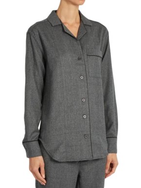 Morpho + Luna Agatha Flannel-Wool Pyjama Shirt