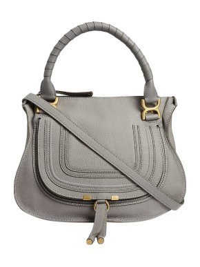 Chloe Grey Medium Marcie Shoulder Bag