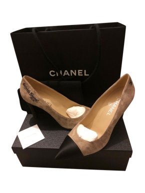 Chanel Suede & leather Gabrielle Pumps