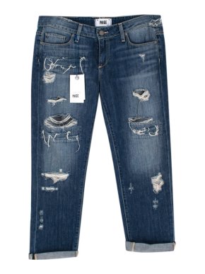 Paige James Crop Willa Destructed Jeans