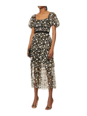 Self Portrait Sequin-Embellished Dress