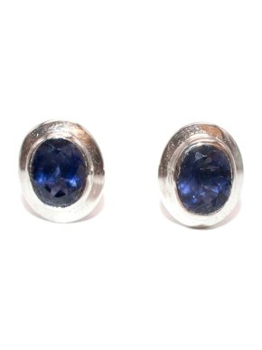 Bespoke Sterling Silver & Tanzanite Cufflinks
